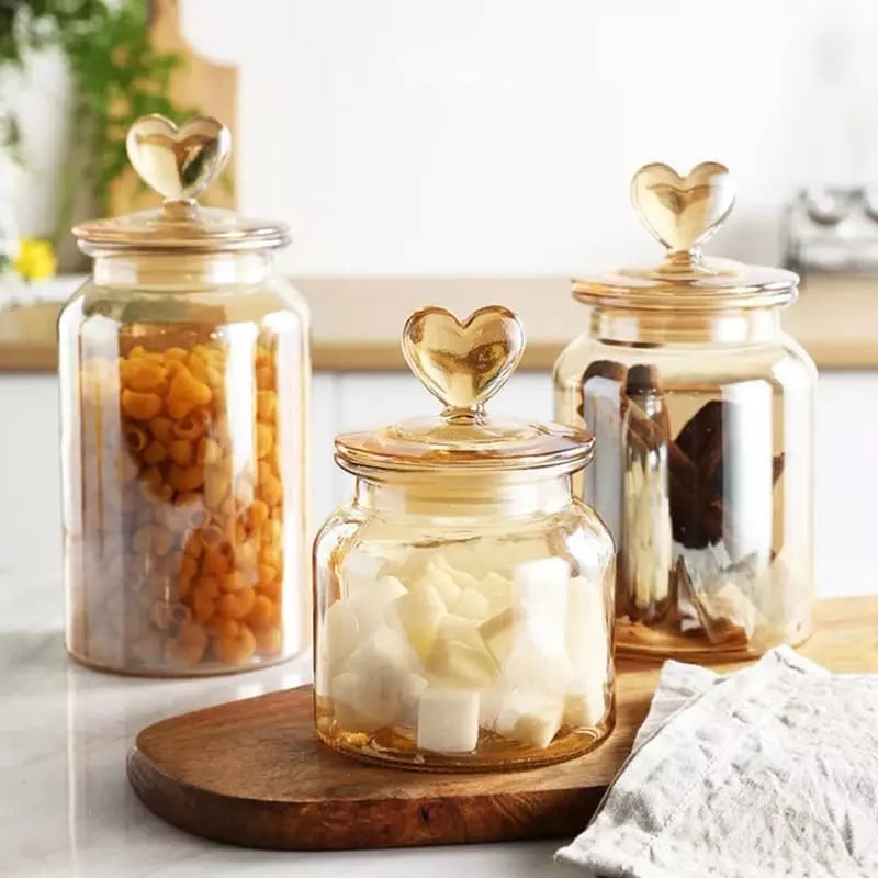 Potes de Vidro Herméticos para Armazenamento de Alimentos