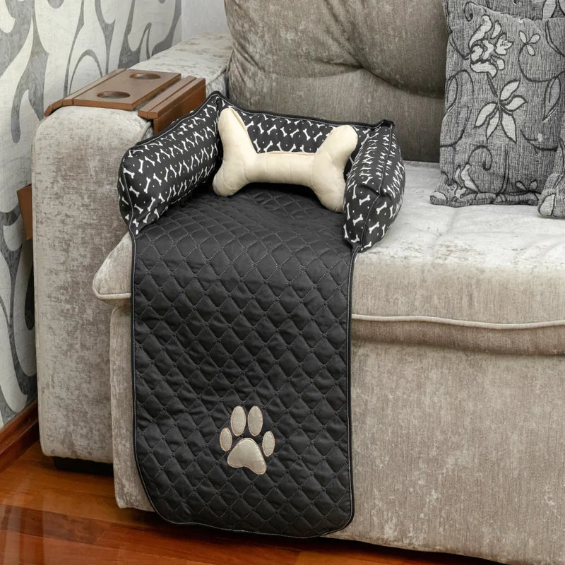Protetor de Sofá Pet Impermeável Pequeno - Preto