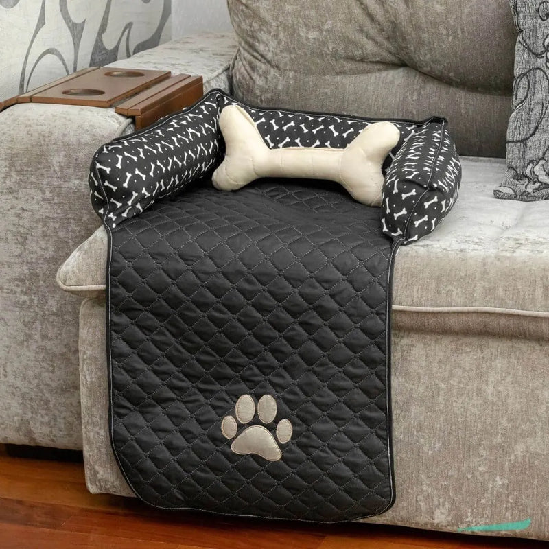 Protetor de Sofá Pet Impermeável Pequeno - Preto