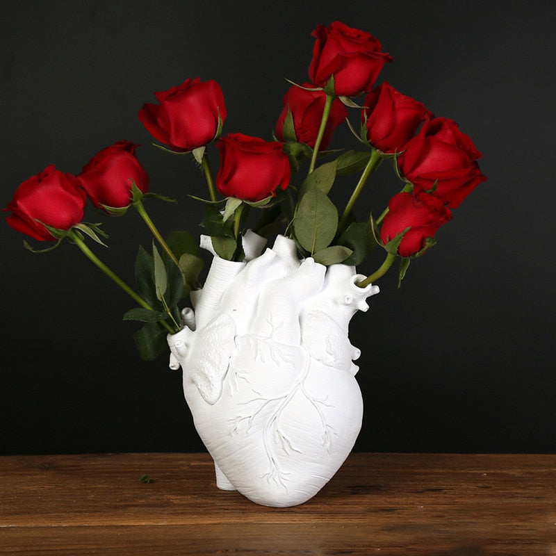 Vaso Decorativo Coração Anatômico