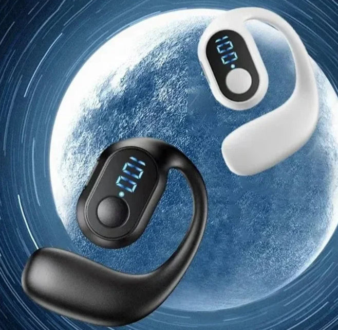 Fone Esportivo Bluetooth WaveHook™ – Som Potente & Estilo sem Fio