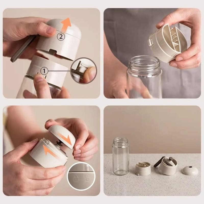 Saleiro e Porta Temperos com Medidor Prático
