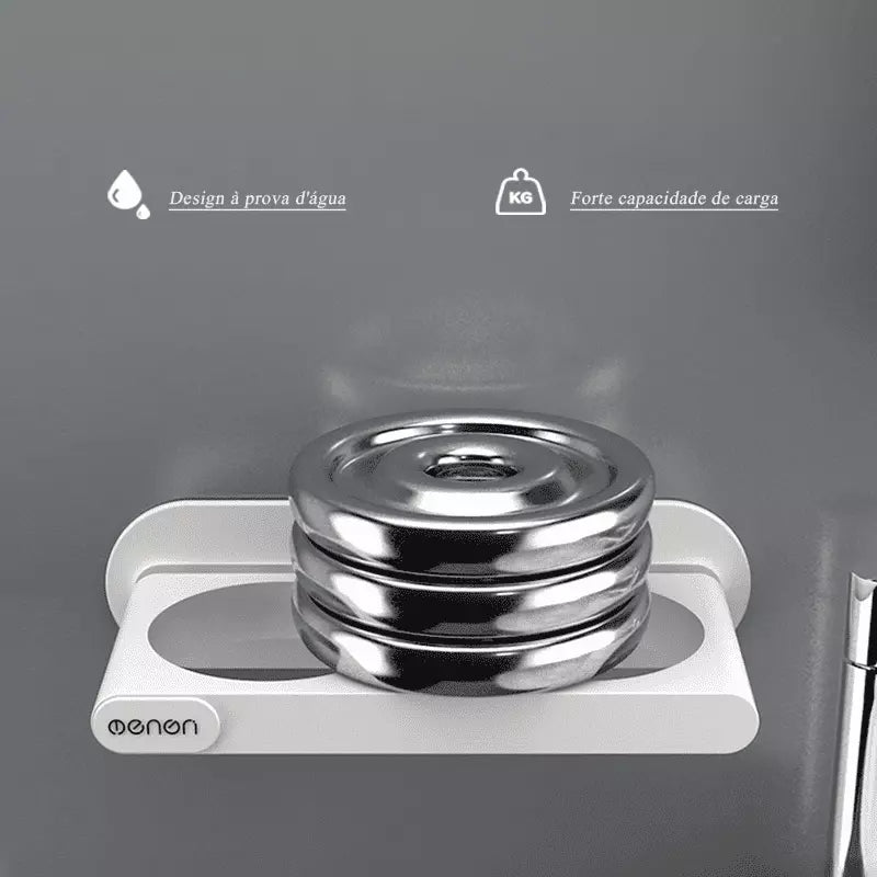 Suporte de Parede para Secador de Cabelo e Utensílios