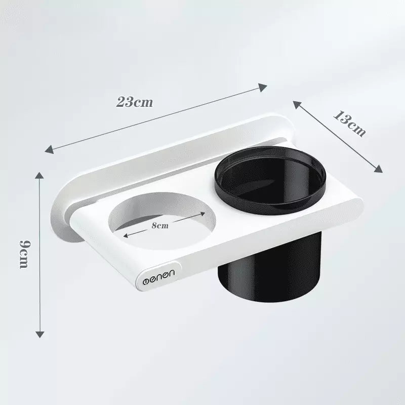 Suporte de Parede para Secador de Cabelo e Utensílios