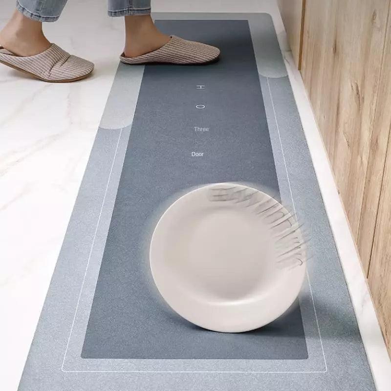 Tapete Antiderrapante Premium para Cozinha com Absorção Rápida