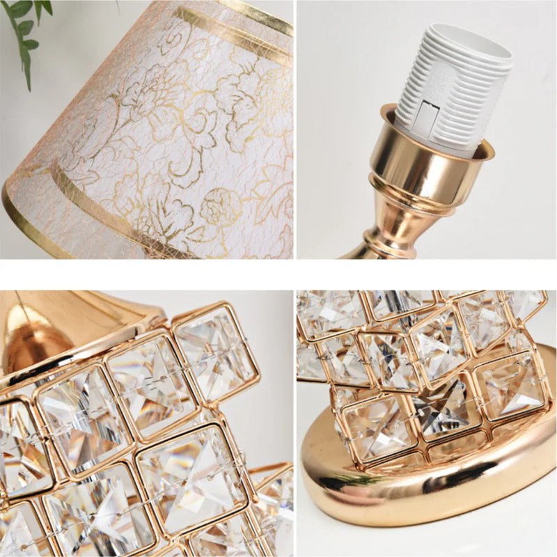 Luminária - Abajur de Cristal com Design Contemporâneo