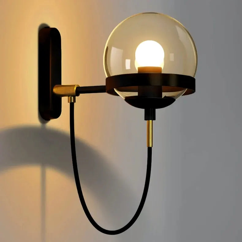 Luminária - Arandela Globe Vintage com Globo de Vidro