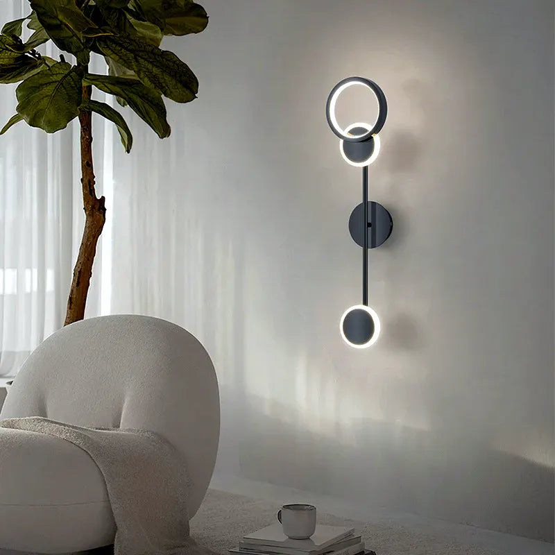 Luminária - Arandela LED Prisma em Preto ou Dourado