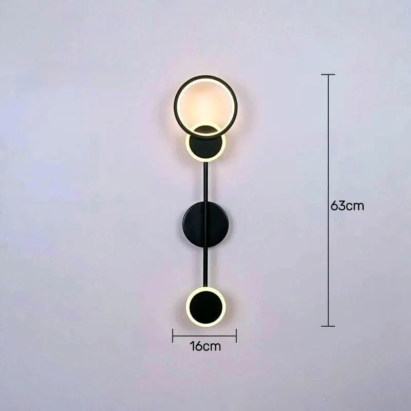 Luminária - Arandela LED Prisma em Preto ou Dourado