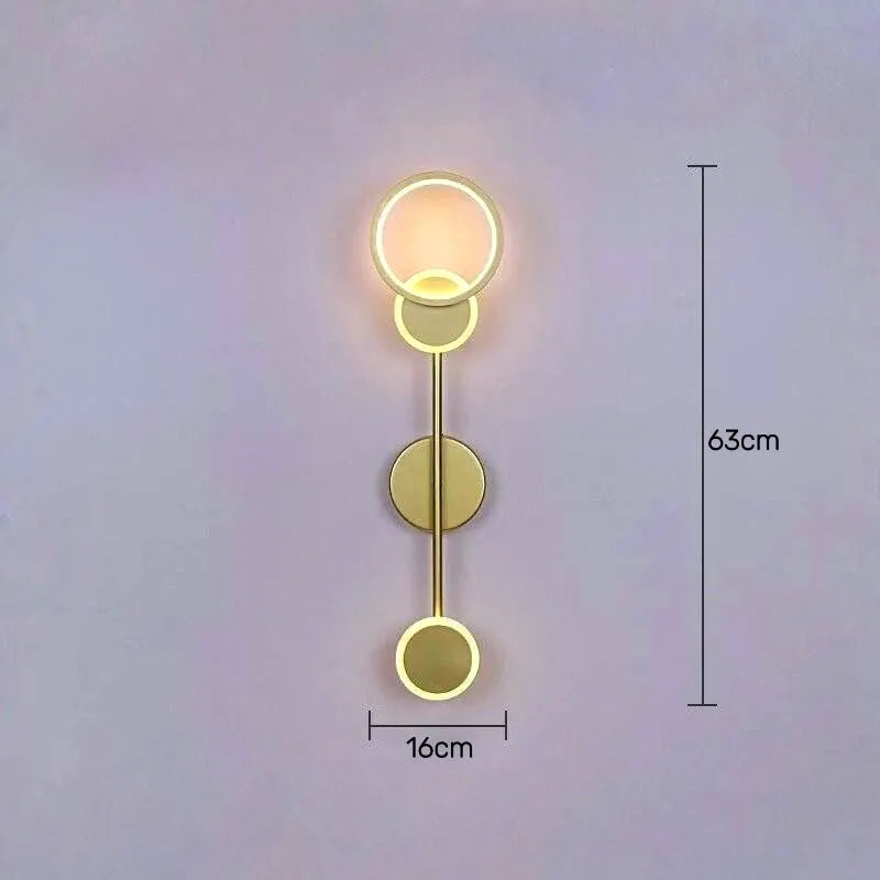 Luminária - Arandela LED Prisma em Preto ou Dourado
