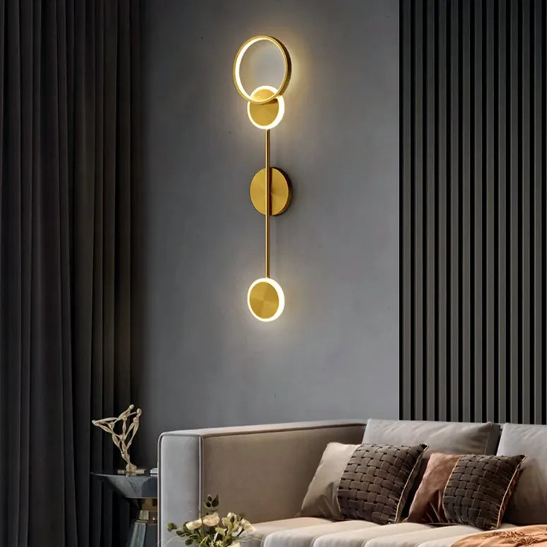 Luminária - Arandela LED Prisma em Preto ou Dourado