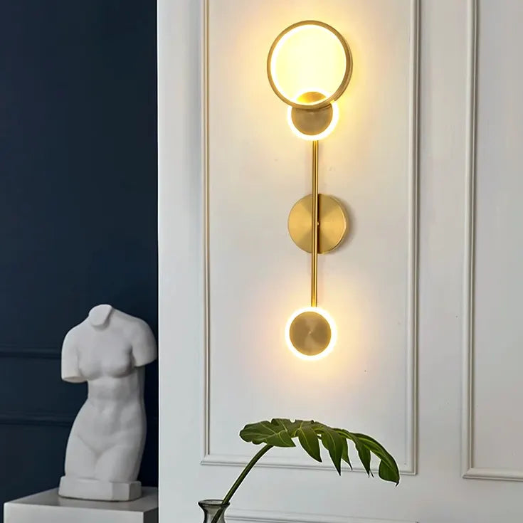 Luminária - Arandela LED Prisma em Preto ou Dourado