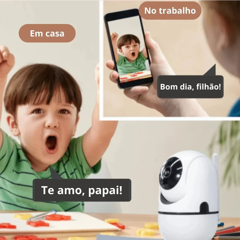 Babá Eletrônica Câmera Sem Fio Visão Noturna Infravermelho