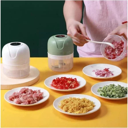 Mini Processador De Alimentos Elétrico