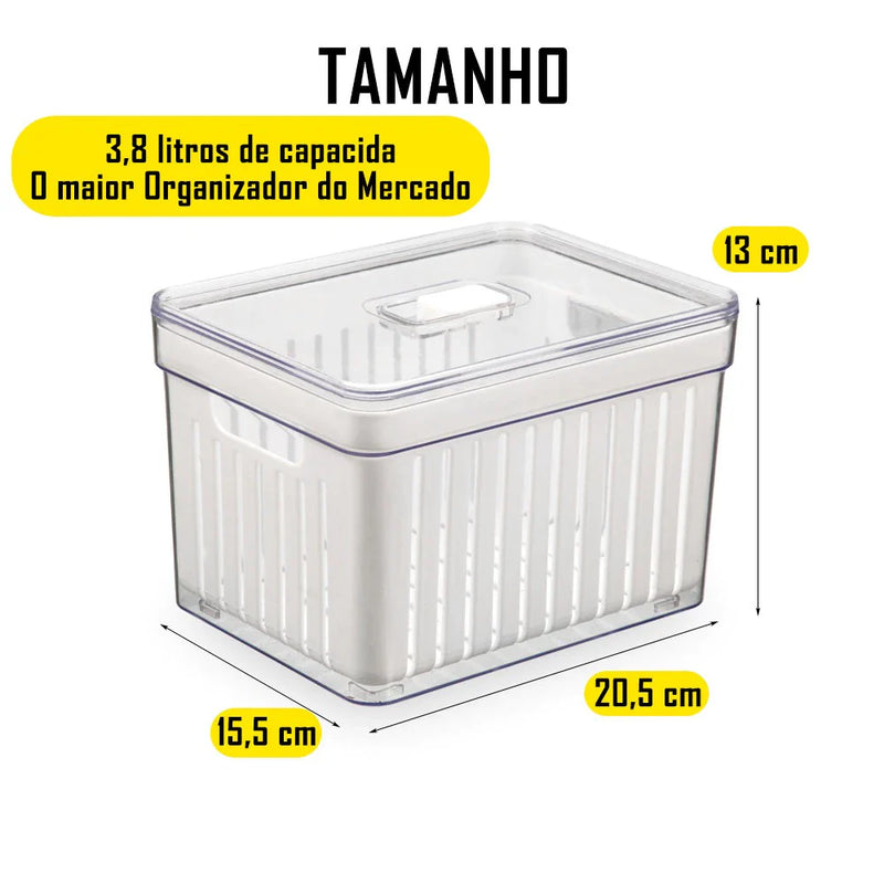 Kit 4 Organizador de Geladeira