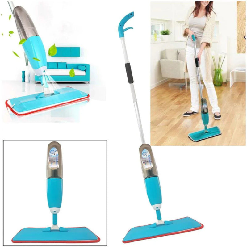 Kit Mop Spray de Limpeza Multifuncional + 3 Pano De Microfibra