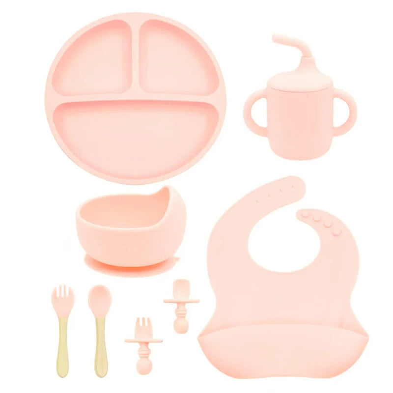 Talheres bebê silicone 8 Peças