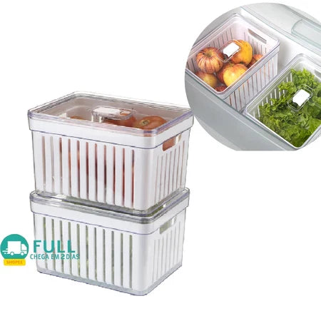 Kit 4 Organizador de Geladeira