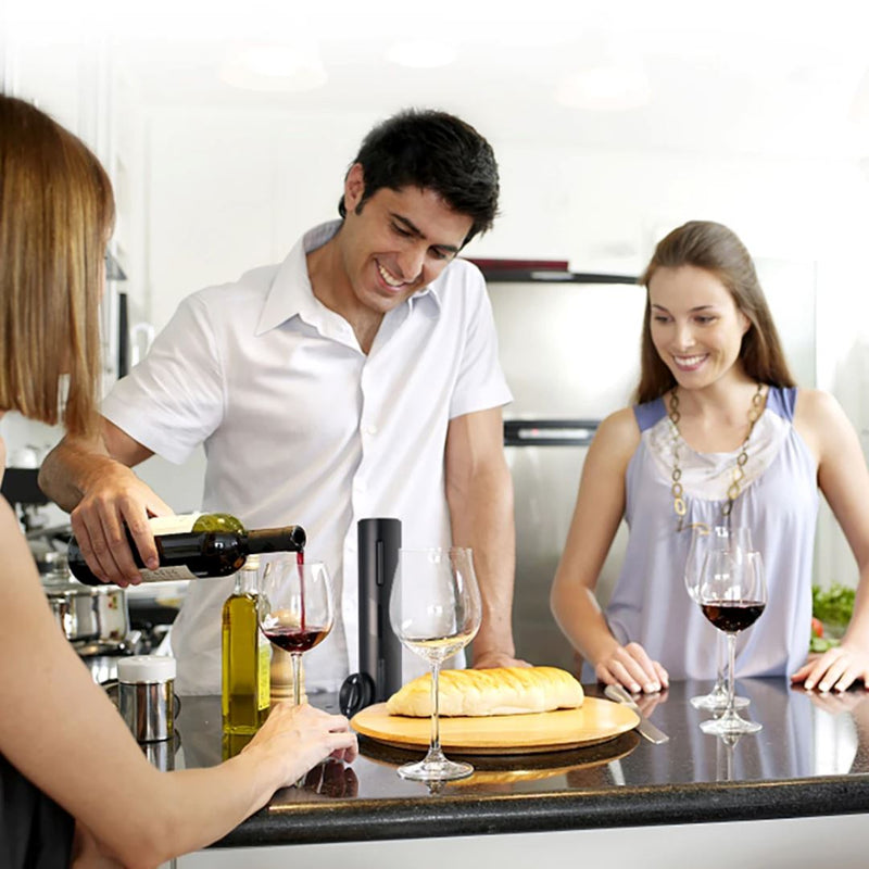 Abridor de Vinho Elétrico - Kit Completo
