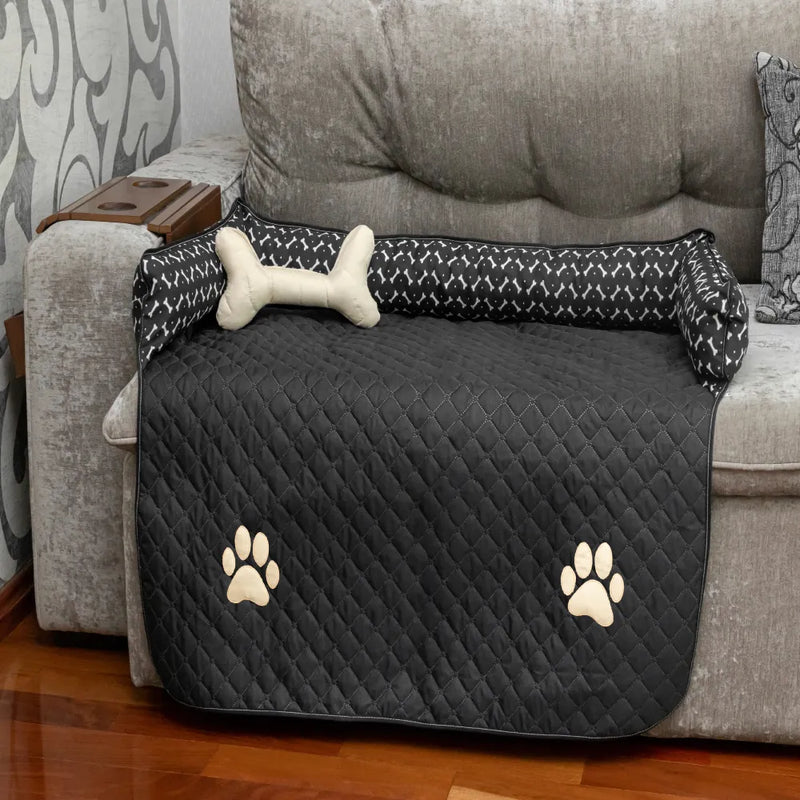 Protetor de Sofá Pet Impermeável Gigante - Preto