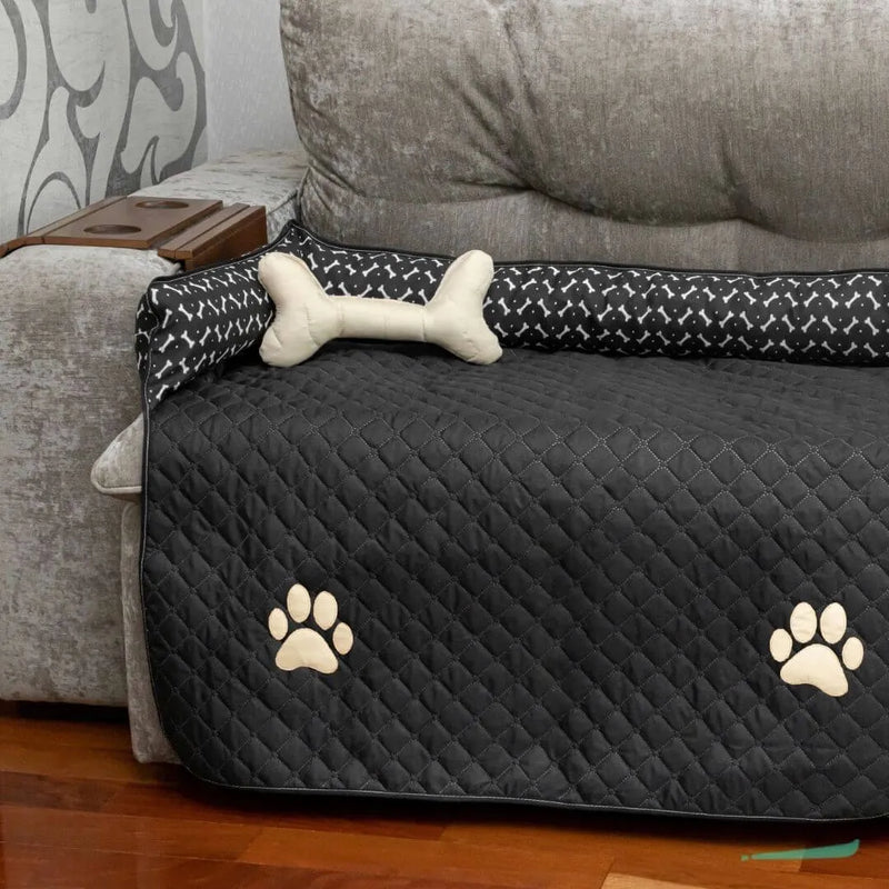 Protetor de Sofá Pet Impermeável Gigante - Preto
