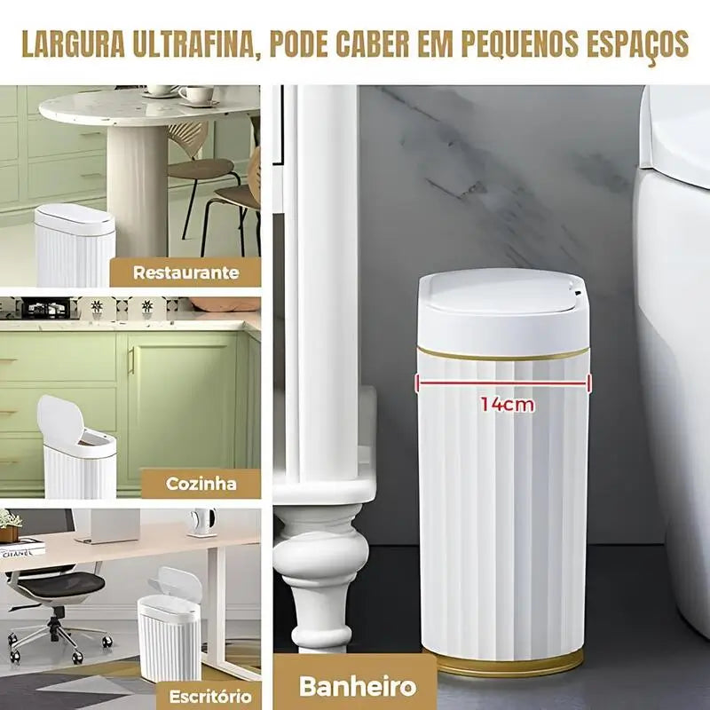 Lixeira Com Sensor Automático Inteligente