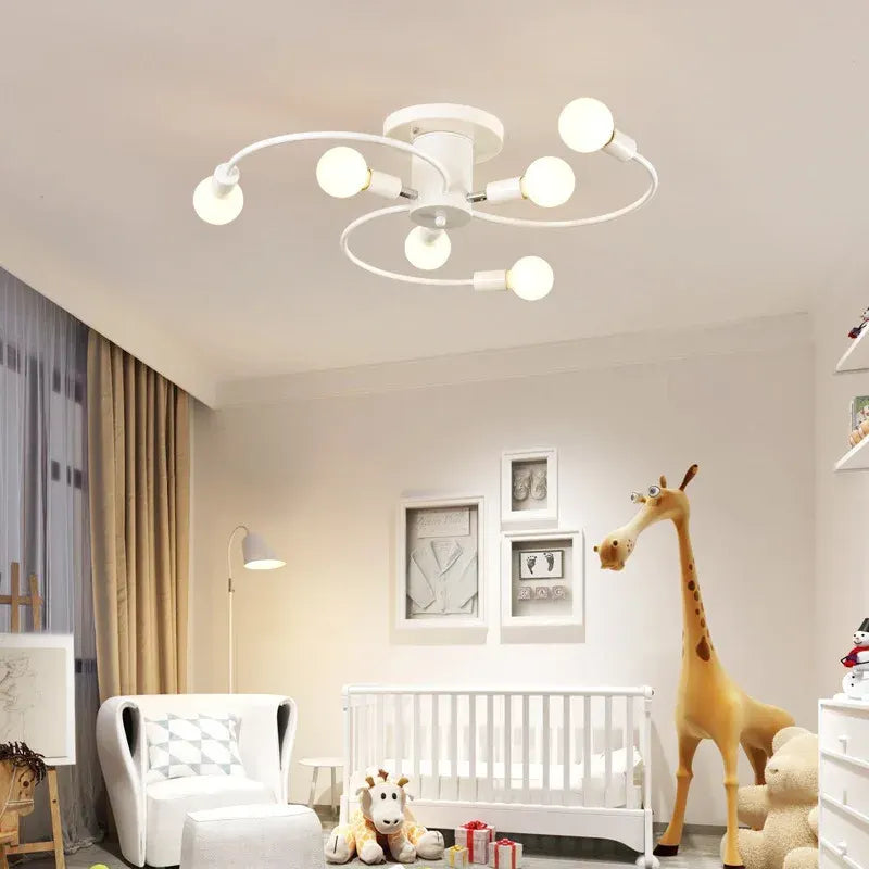 Luminária - Lustre Moderno de Metal com Design Artístico