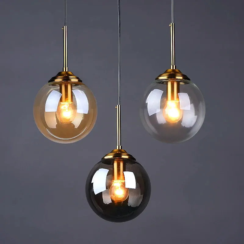 Luminária - Pendente LED Esfera de Vidro