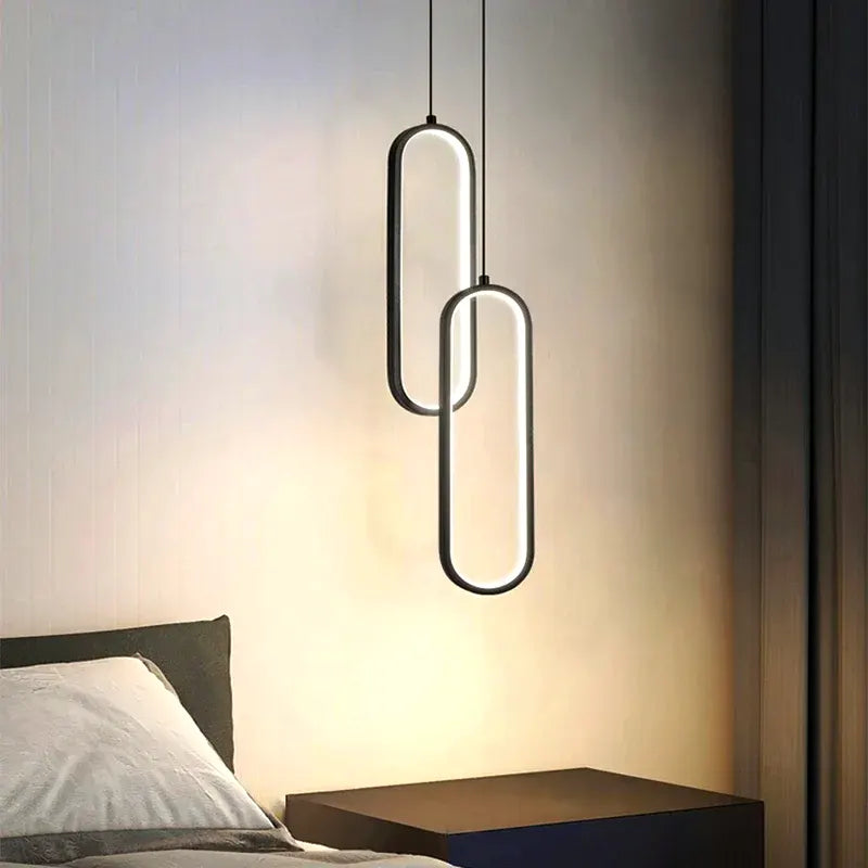 Luminária - Pendente LED Oval Contemporâneo