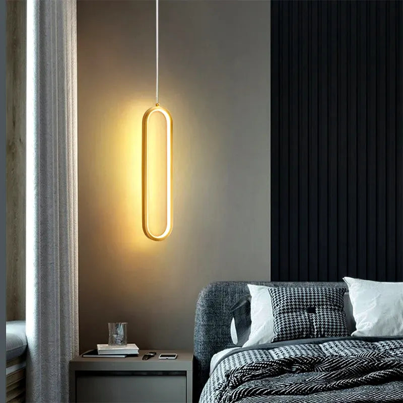 Luminária - Pendente LED Oval Contemporâneo