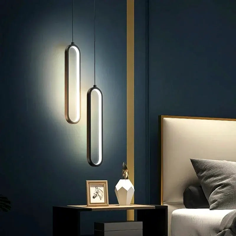 Luminária - Pendente LED Oval Contemporâneo