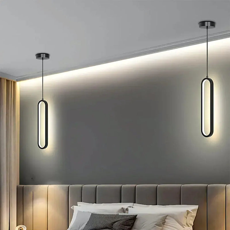 Luminária - Pendente LED Oval Contemporâneo