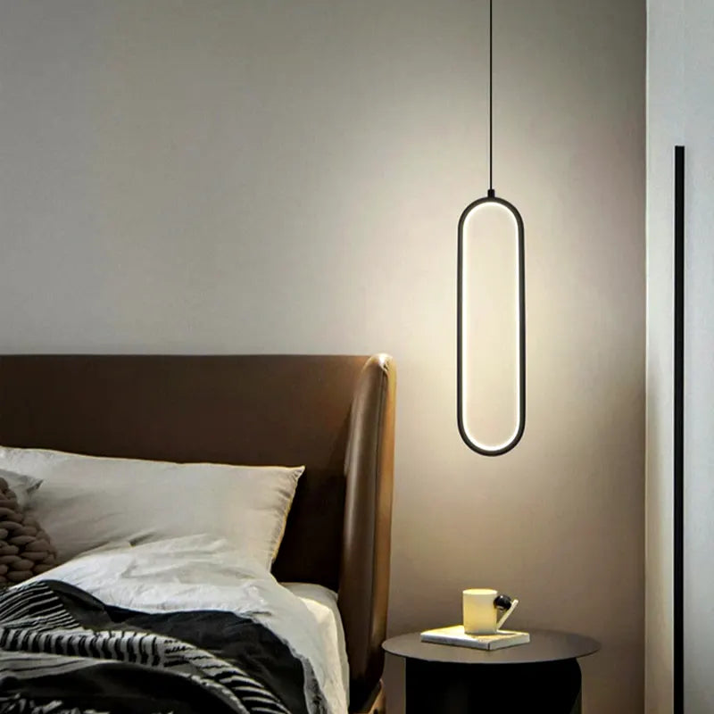 Luminária - Pendente LED Oval Contemporâneo