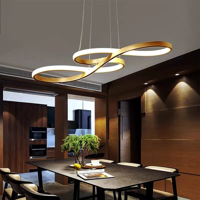Luminária - Pendente Moderno Onda com Controle Remoto