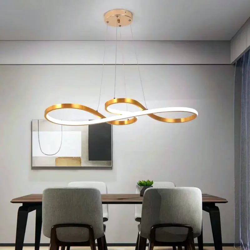 Luminária - Pendente Moderno Onda com Controle Remoto