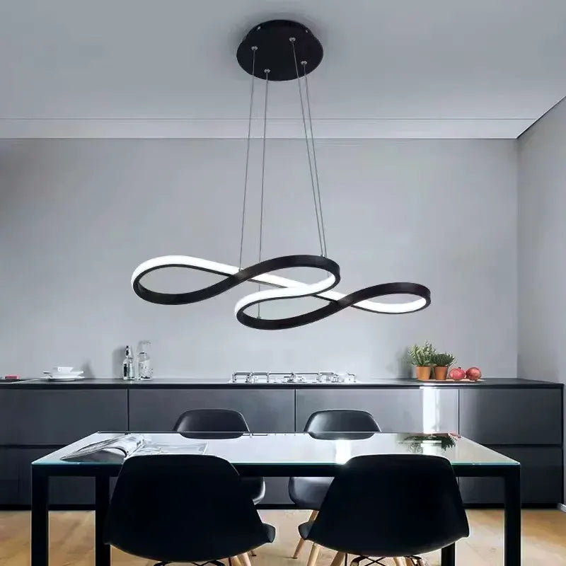Luminária - Pendente Moderno Onda com Controle Remoto