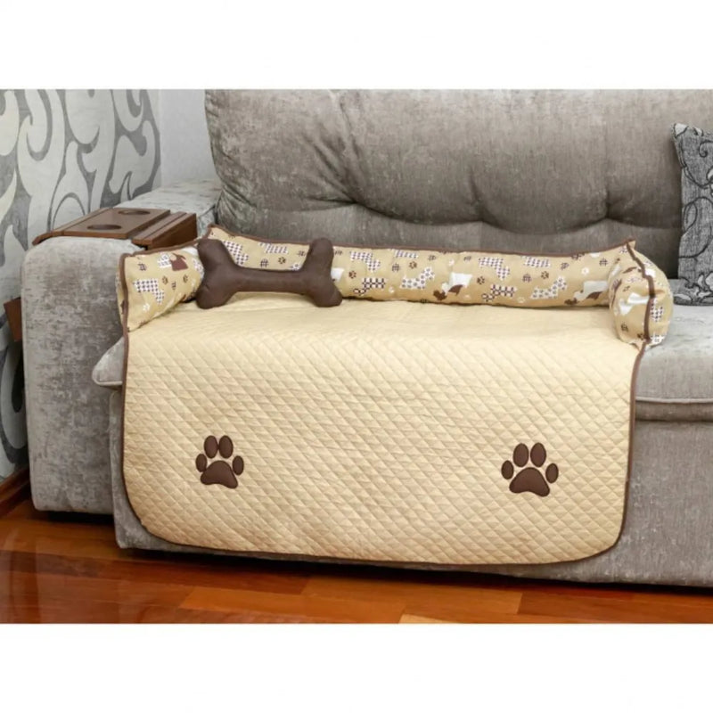 Protetor de Sofá Pet Impermeável Gigante - Creme
