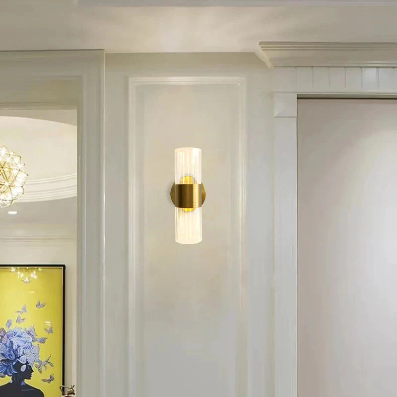 Luminária - Arandela LED Luxo Bivolt em Alumínio Dourado