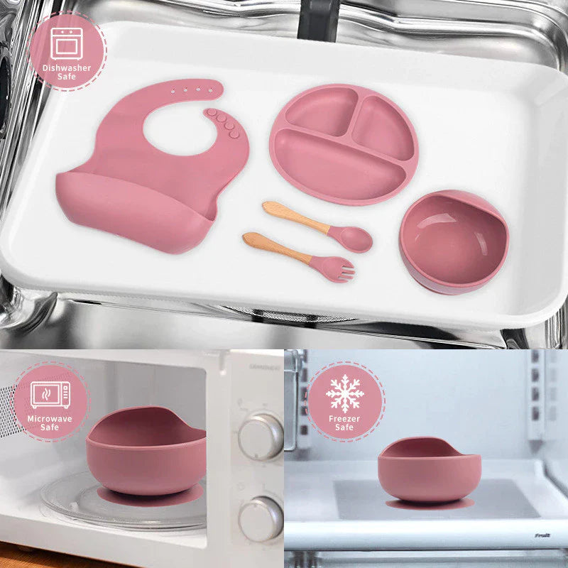 Talheres bebê silicone 8 Peças