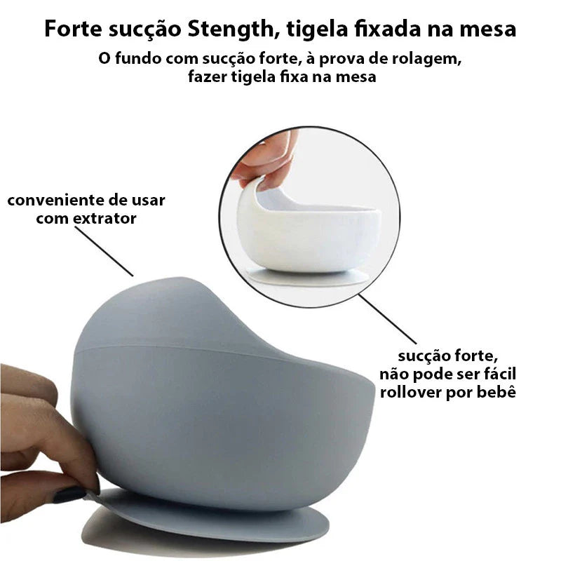 Talheres bebê silicone 8 Peças