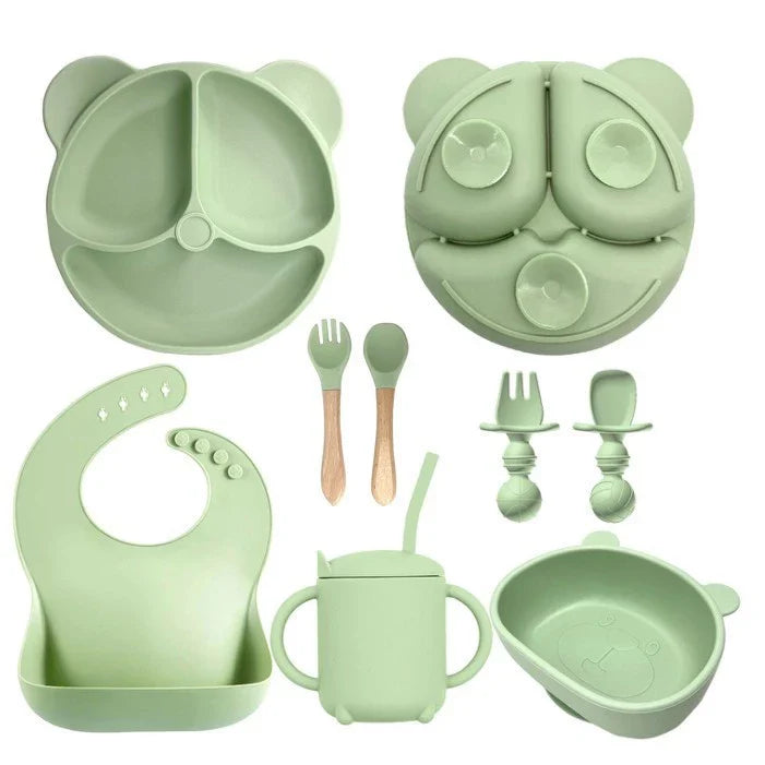 Talheres bebê silicone 8 Peças