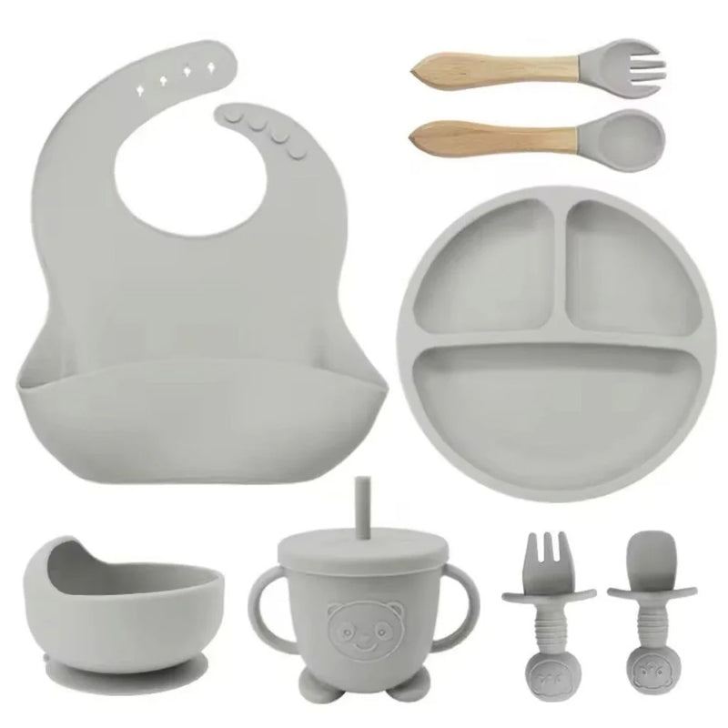 Talheres bebê silicone 8 Peças