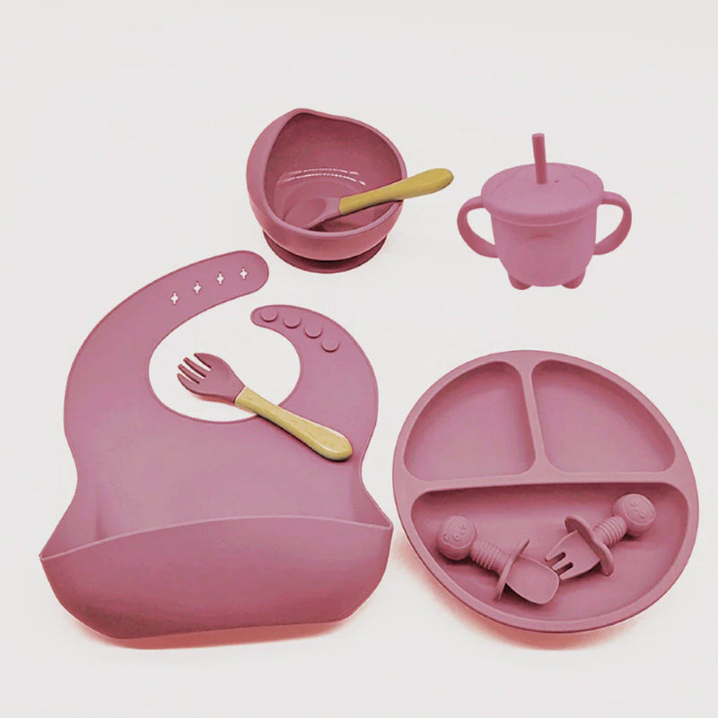 Talheres bebê silicone 8 Peças