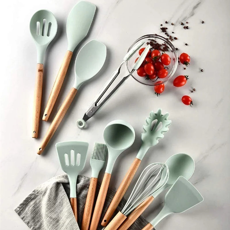 Kit C/12 Peças Utensílios De Cozinha