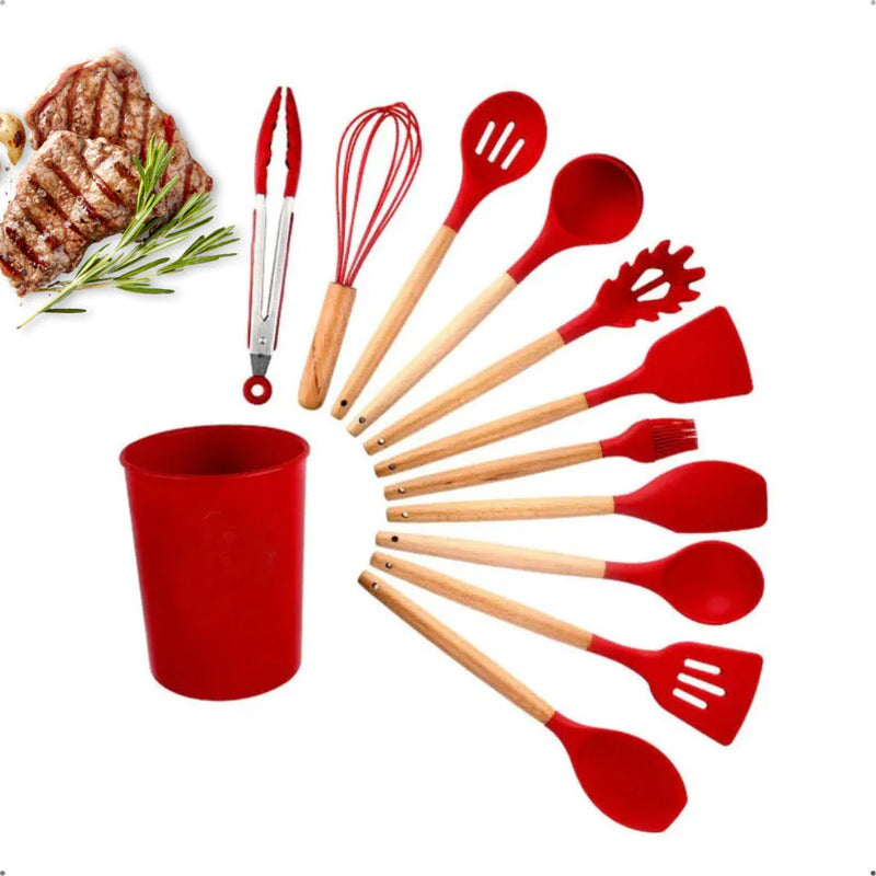 Kit C/12 Peças Utensílios De Cozinha