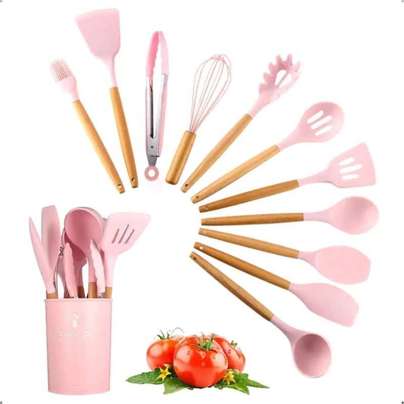 Kit C/12 Peças Utensílios De Cozinha
