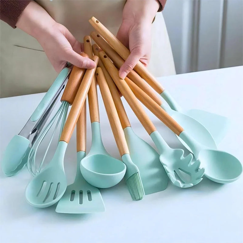 Kit C/12 Peças Utensílios De Cozinha