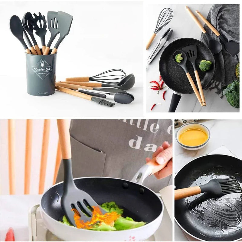 Kit C/12 Peças Utensílios De Cozinha