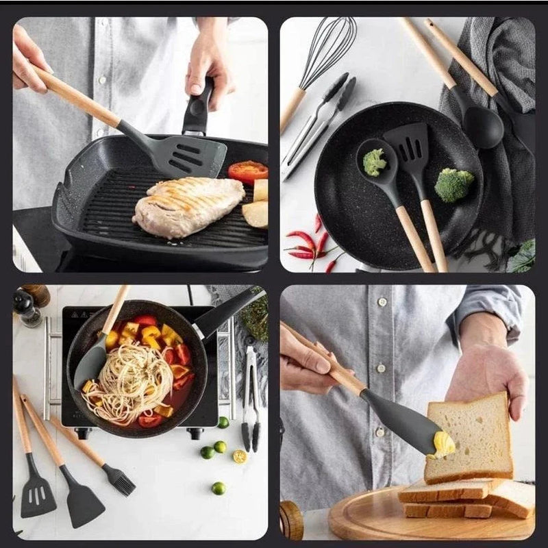 Kit C/12 Peças Utensílios De Cozinha