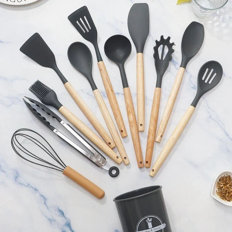 Kit C/12 Peças Utensílios De Cozinha